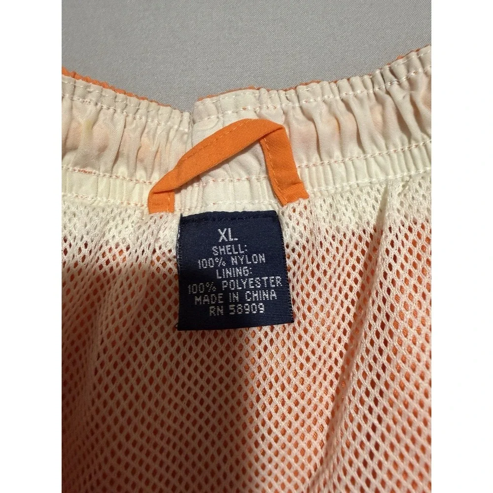 Roundtree & Yorke orange swim trunks shorts, lined, men's xl